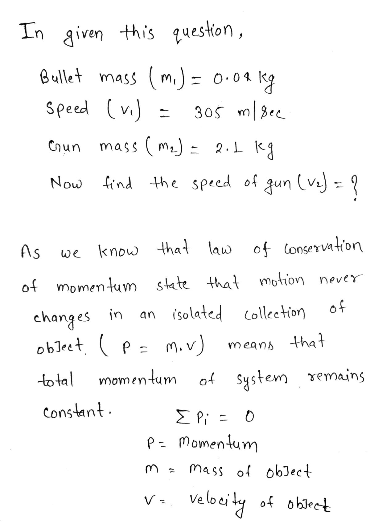 Physics homework question answer, step 1, image 1